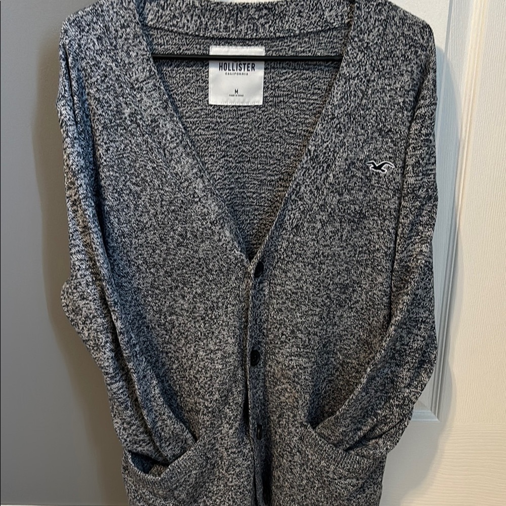 Hollister Gray Cardigan Sweater